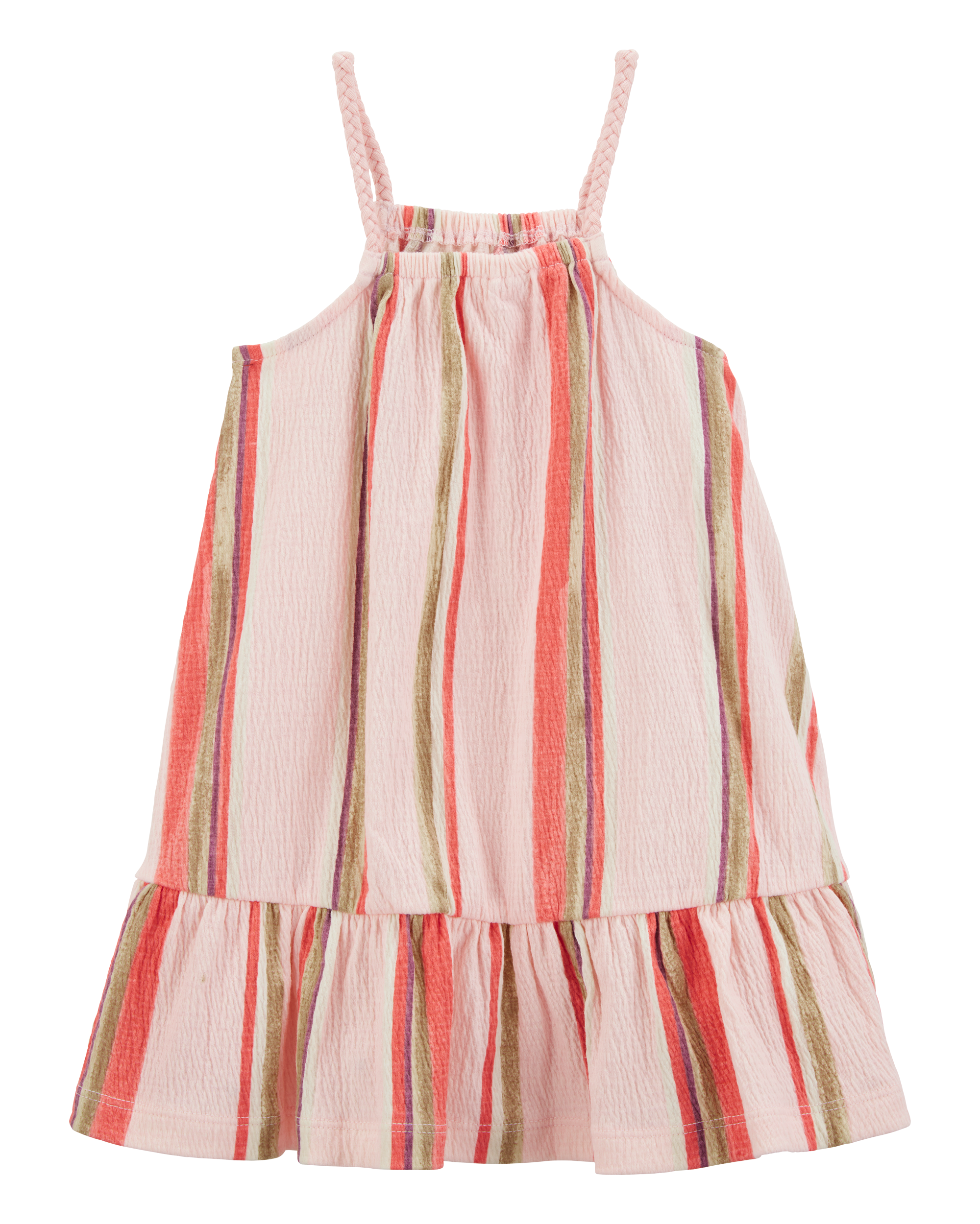 Toddler Striped Geo Print Dress