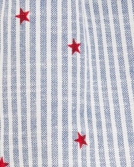  Product image 2 of Toddler Striped Star Print Tank - Blue