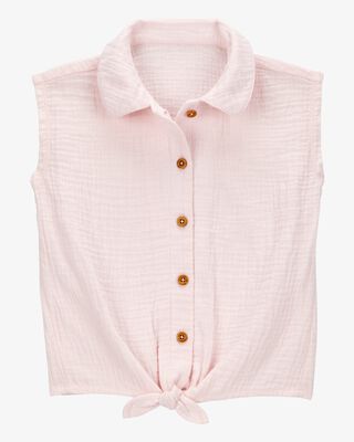 Product image 1 of Baby Solid Sleeveless Fashion Top - Pink