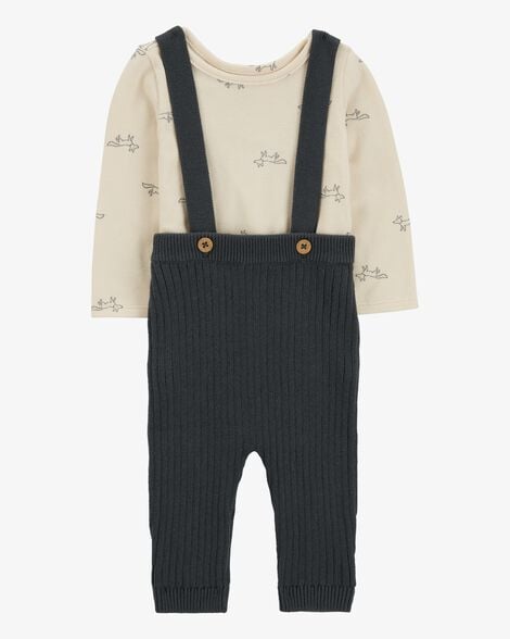 Product image 1 of Baby 2-Piece Bodysuit & Sweater Coveralls