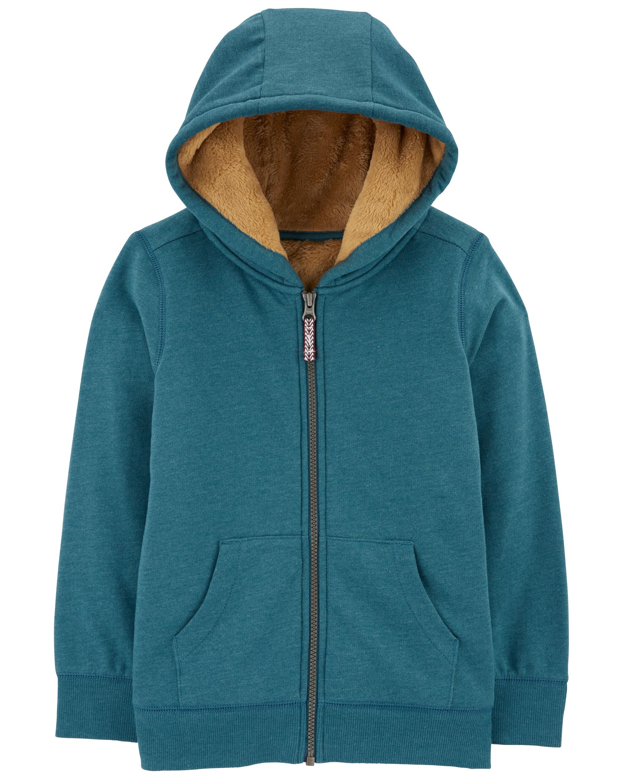 Boys fur lined hoodie discount