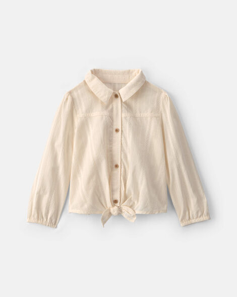 Toddler Girl Long-Sleeve Top - Cream