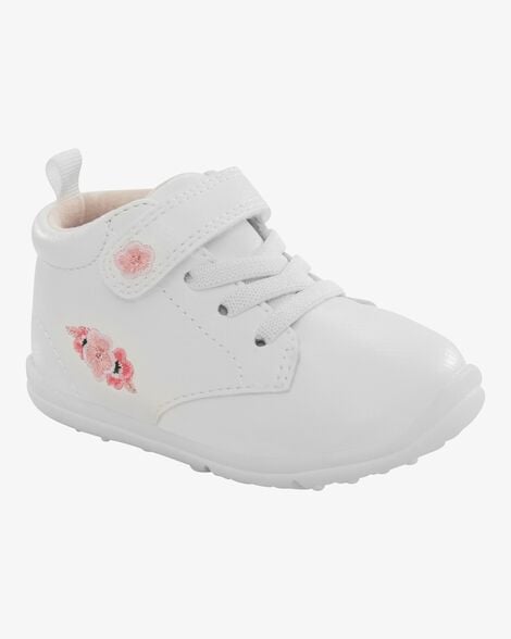 Product image 1 of Every Step® First Walker Floral High-Top Sneakers - White
