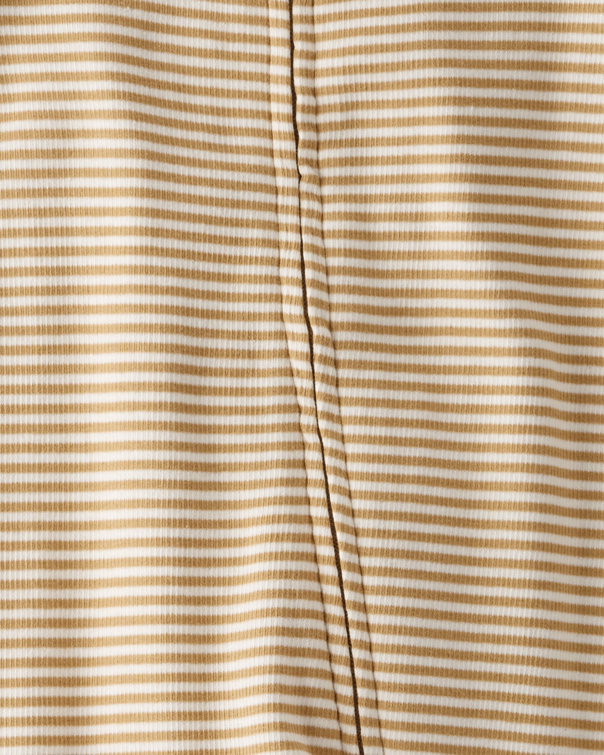 Baby Organic Cotton Rib Sleep & Play Pajamas in Stripes