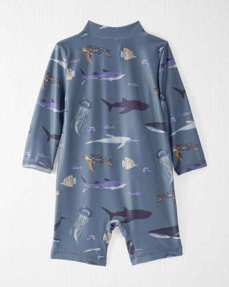 Product image 3 of Baby Boy Recycled Long Sleeve Rashguard Swimsuit