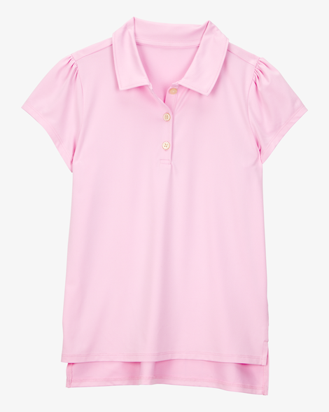 Kid Active Uniform Polo Shirt in Moisture Wicking BeCool™ Fabric - Pink