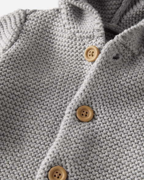  Product image 3 of Baby Organic Cotton Signature Stitch Cardigan