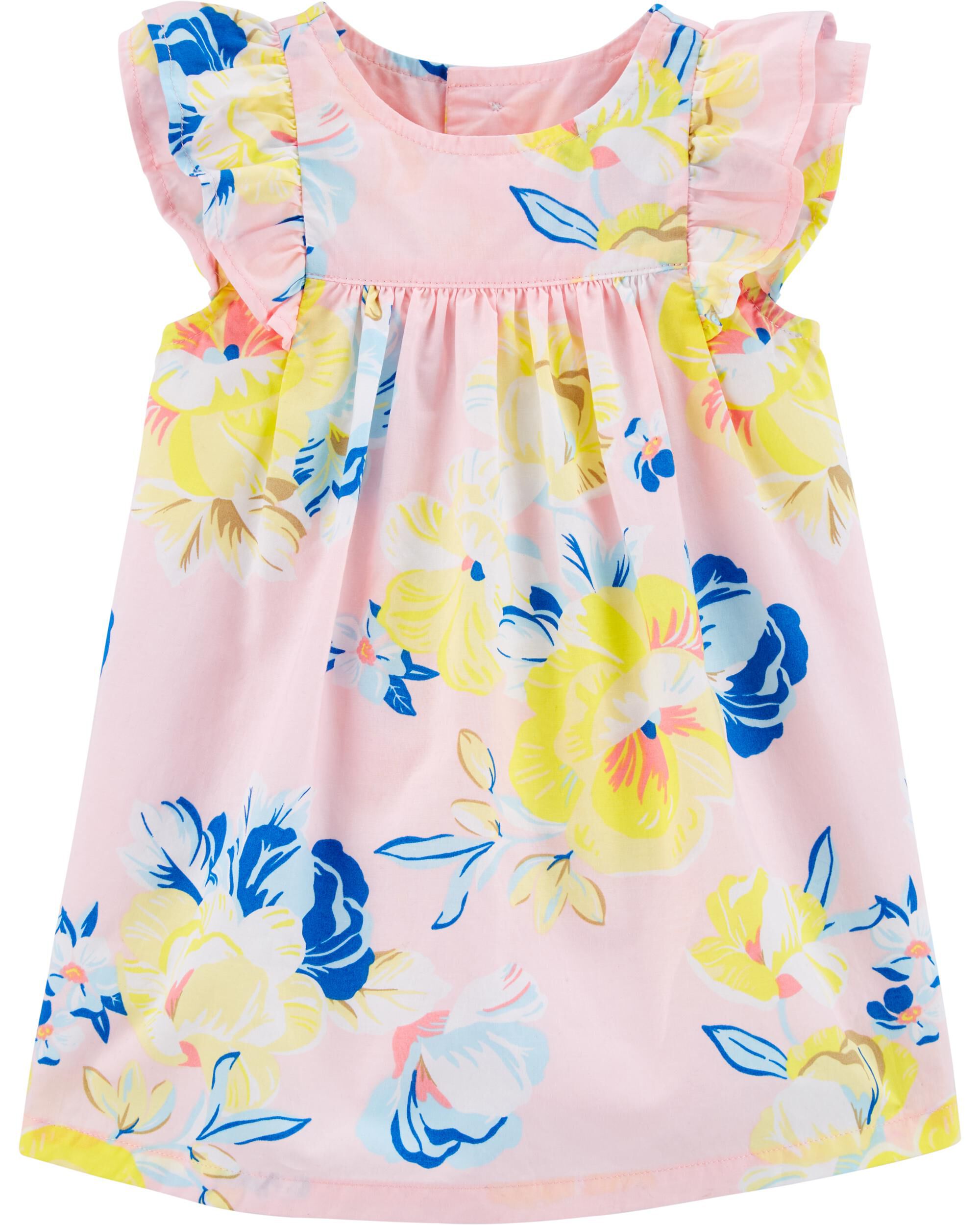 carters yellow floral dress