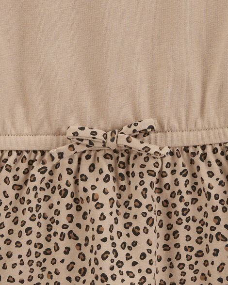 Product image 3 of Kid Leopard Ruffle Long-Sleeve Dress