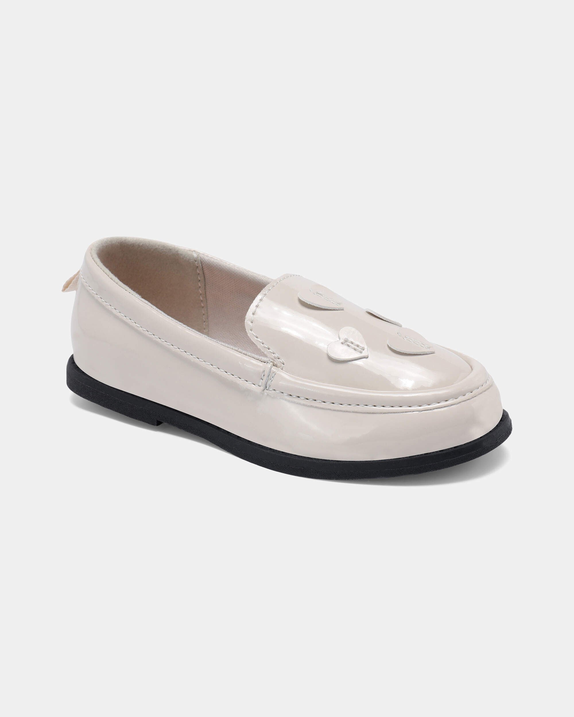 Toddler Girl Heart Dress Shoes - Cream