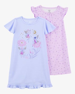 Product image 1 of Kid 2-Pack Floral Fairy Nightgowns