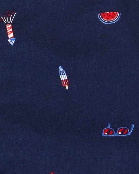 Product image 3 of Baby 4th Of July Button-Down Romper