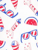 Multi - Kid 2-Piece 4th Of July 100% Snug Fit Cotton Pajamas, Selected