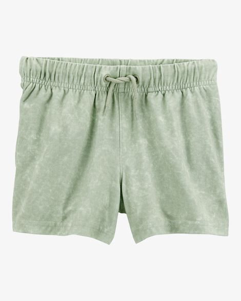  Product image 1 of Toddler Solid Pull-On Knit Shorts - Green