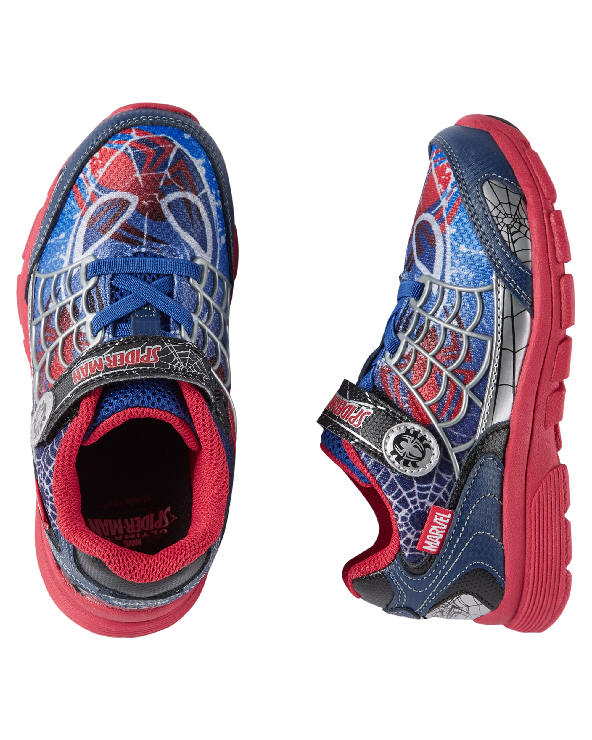 stride rite spider man light up shoes