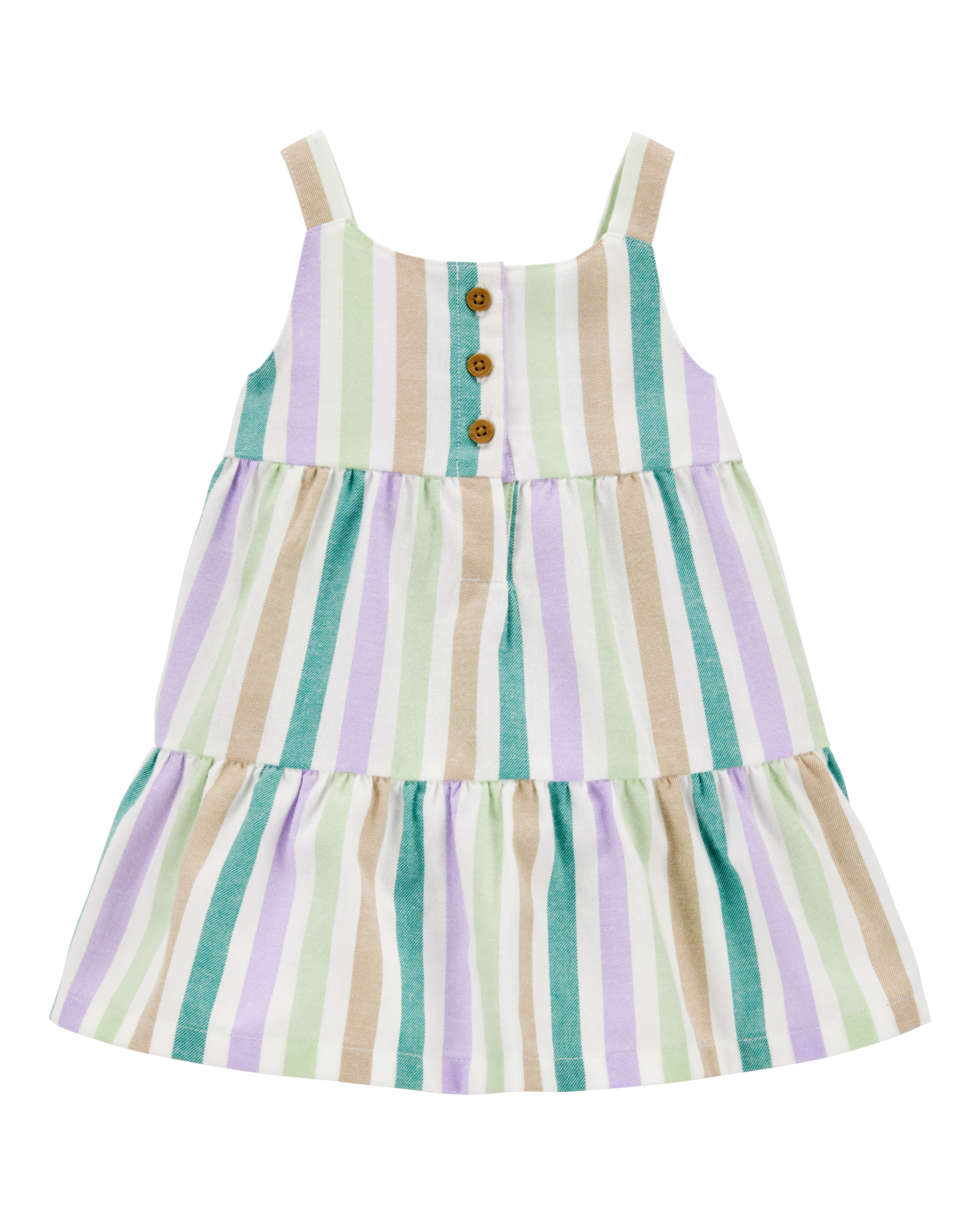 Tiered Striped Dress