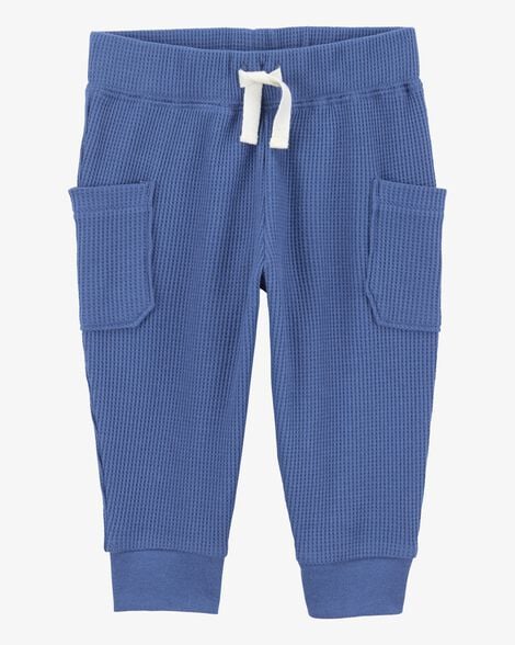 Product image 2 of Baby 2-Piece Short-Sleeve Bodysuit Pant Set - Blue