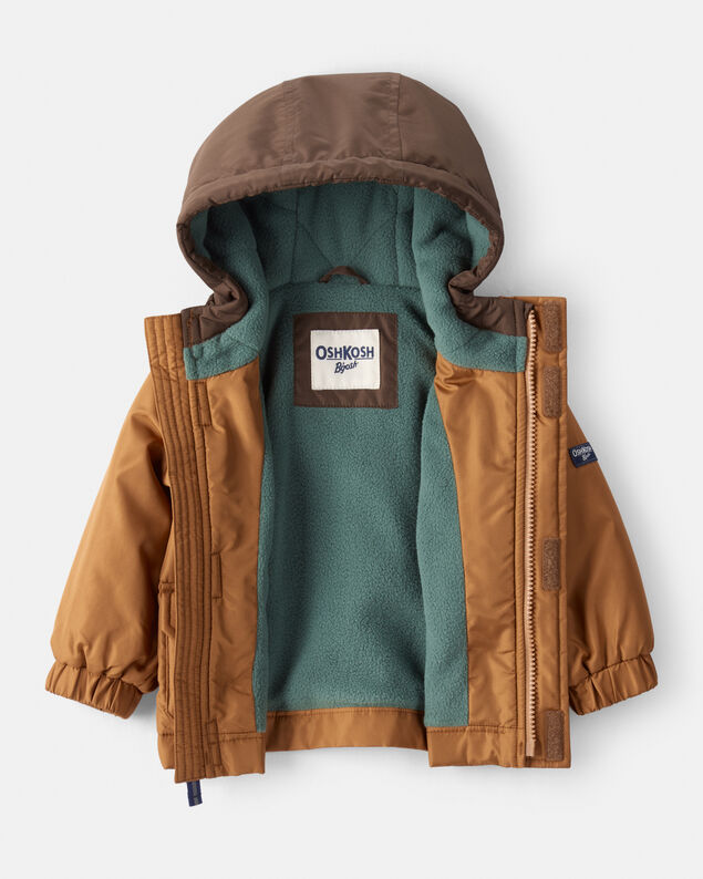 Product image 2 of Baby Boy Long-Sleeve Midweight Jacket - Brown