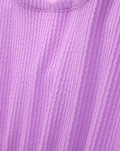  Product image 3 of Kid Ribbed Textured Romper - Purple