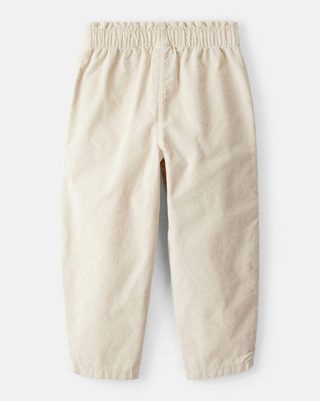 Product image 2 of Toddler Girl Heart Pocket Barrel Pants - Tan