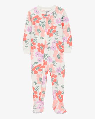 Product image 1 of Toddler 1-Piece Floral 100% Snug Fit Cotton Footie Pajamas