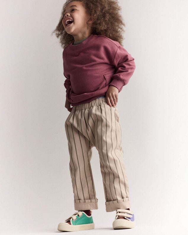 Product image 1 of Toddler Striped Playground Pant - Beige/Olive