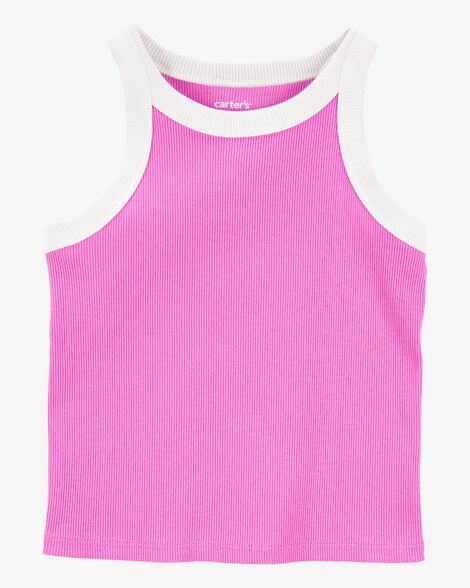 Product image 3 of Toddler 2-Piece Ribbed Double Dutch Tank & Active Skort Set - Pink