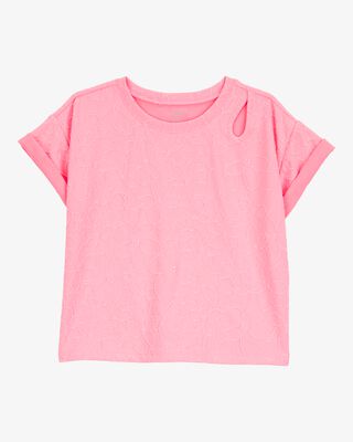 Product image 1 of Kid Solid Short-Sleeve Tee - Pink
