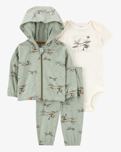  Product image 1 of Baby 3-Piece Airplane Little Jacket Set