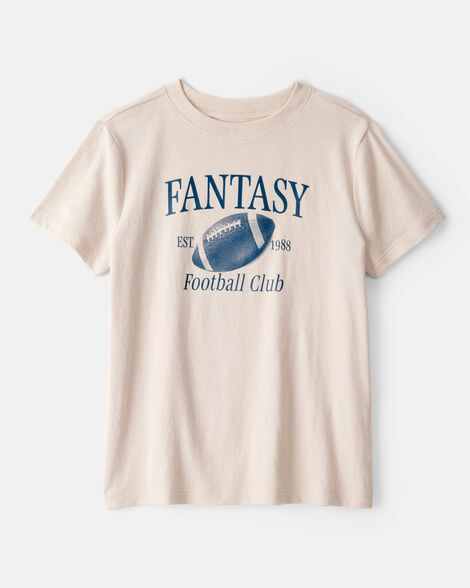 Boys Fantasy Football Short-Sleeve Graphic Tee - Tan