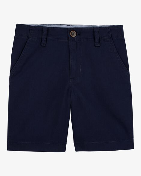  Product image 1 of Kid  Stretch Chino Uniform Shorts - Navy