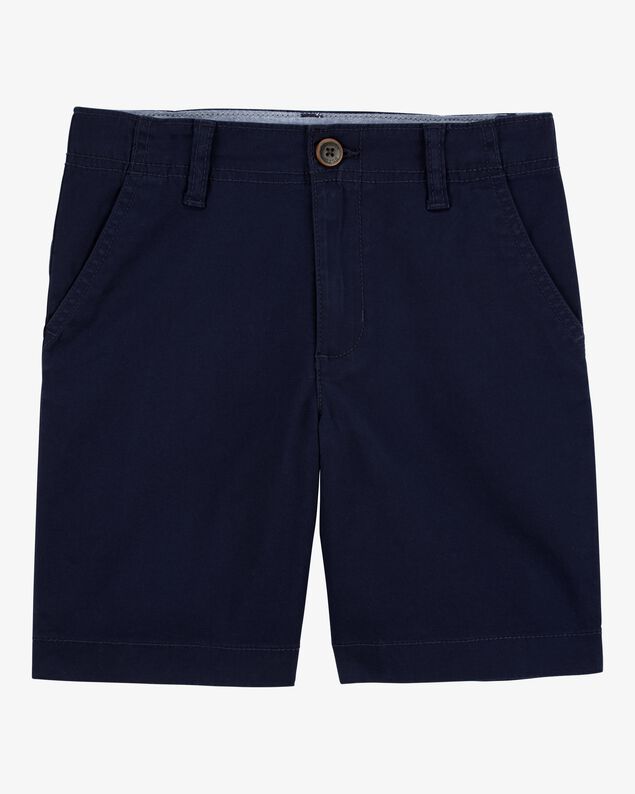 Product image 1 of Kid  Stretch Chino Uniform Shorts - Navy