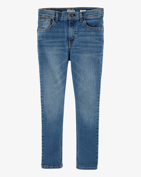 Boys Medium Blue Wash Skinny-Leg Jeans