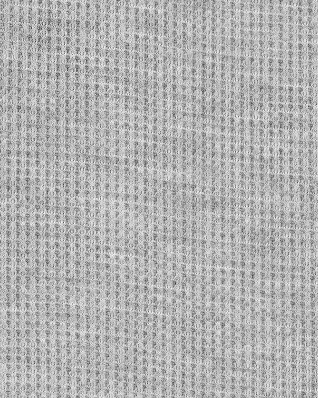 Product image 2 of Boys Solid Loose Fit Waffle Knit 2-Piece Pajamas - Grey