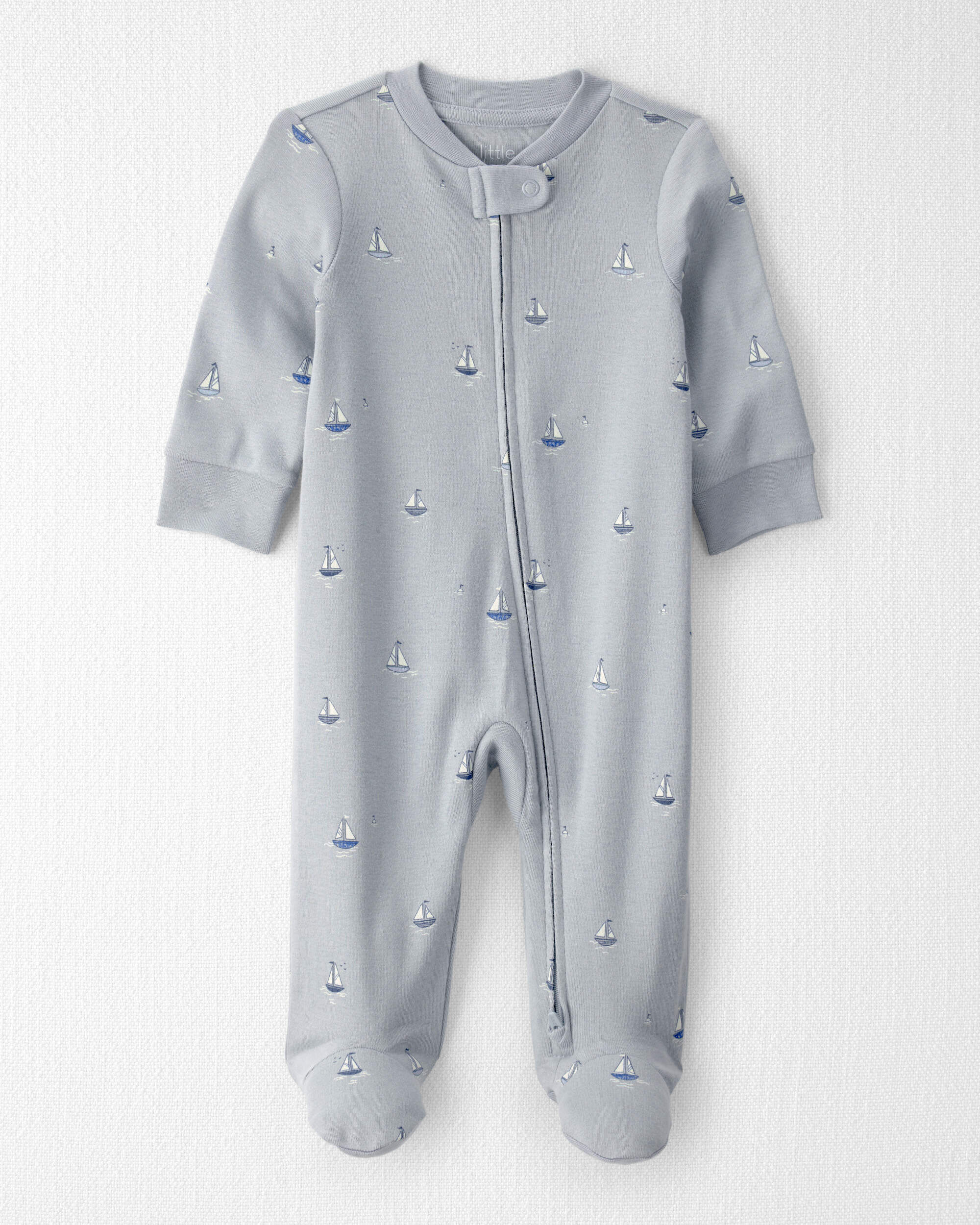 Little Planet Baby Organic Cotton Sleep & Play Pajama in Sail Away 3M Sail Away