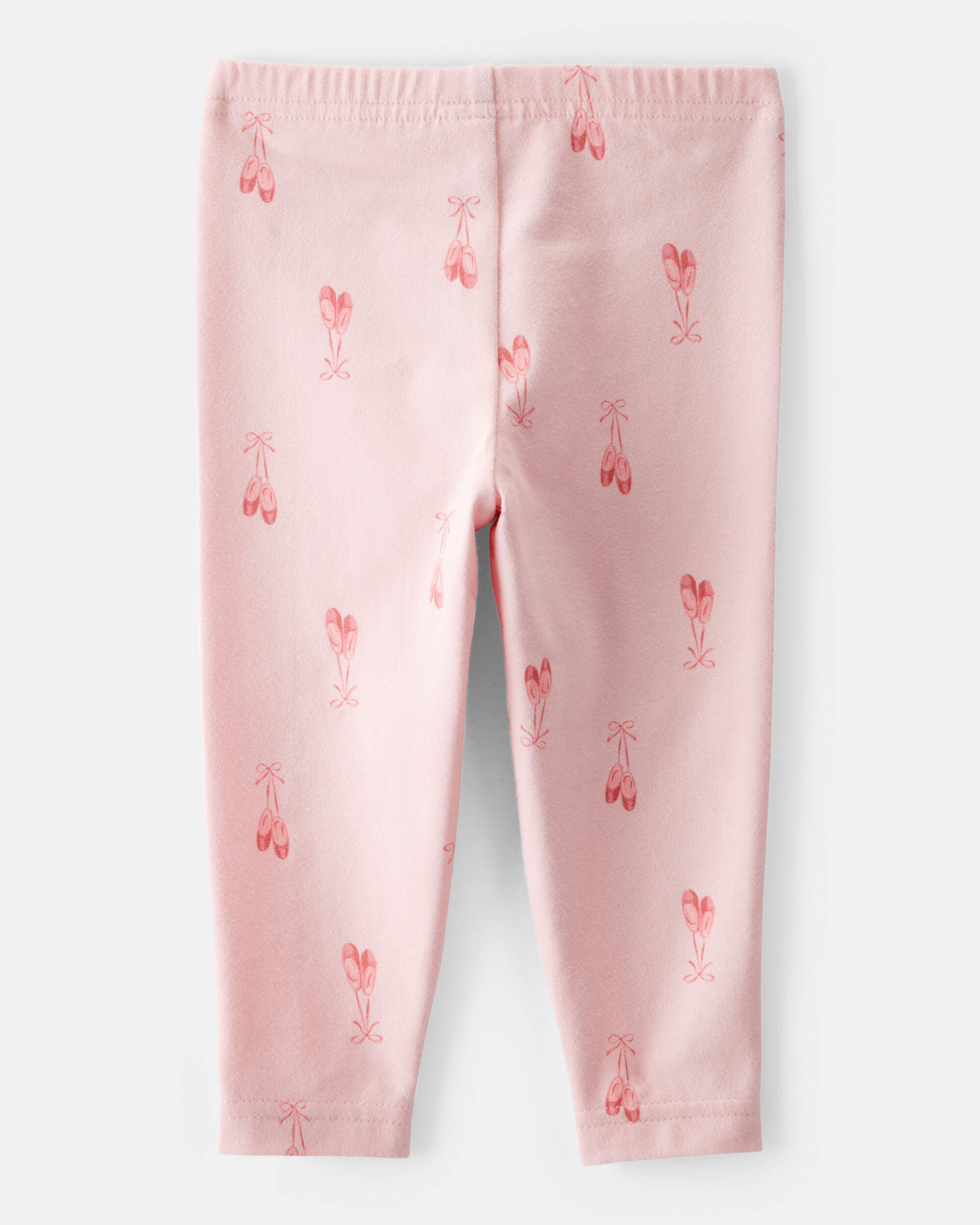 Baby Girl Cotton Ballerina Stretch Leggings - Pink