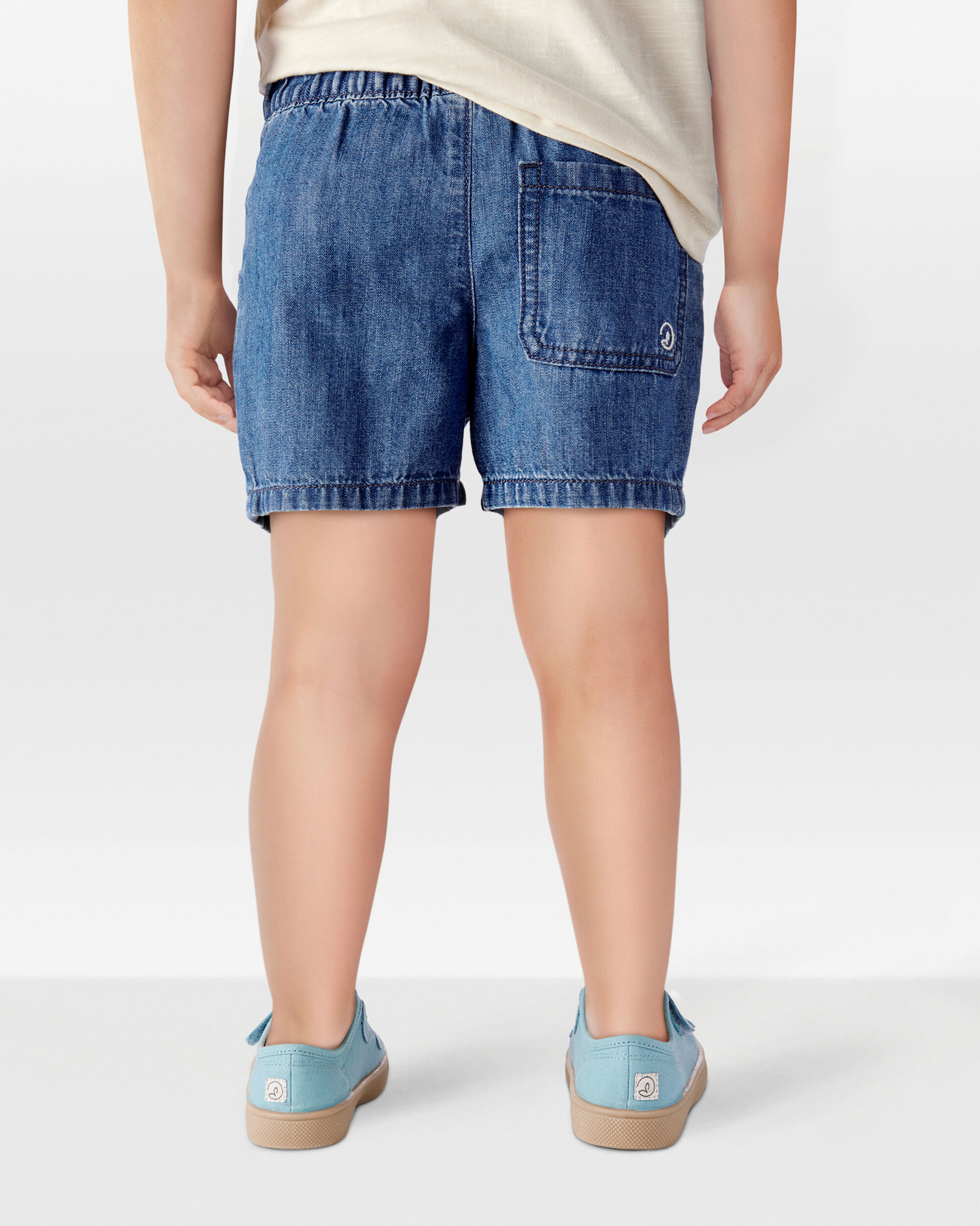 Toddler Organic Cotton Chambray Shorts