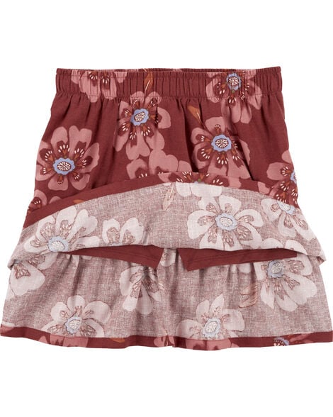 Product image 2 of Kid Floral Linen Skort