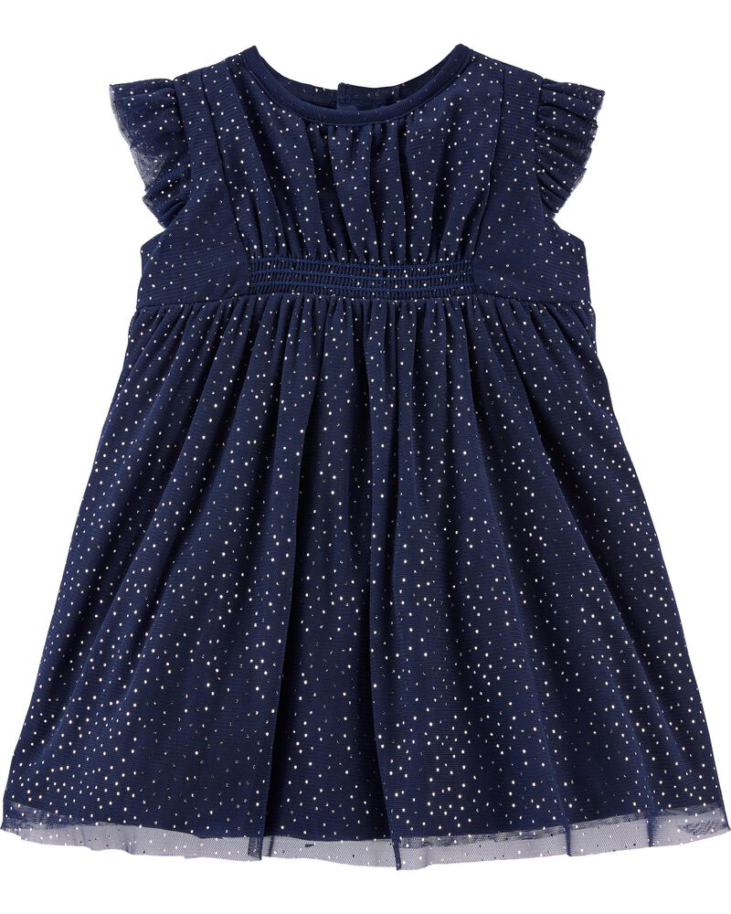 Baby Navy Polka Dot Tulle Special Occasion Dress Carters Com