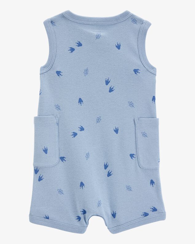 Product image 2 of Baby Boy Dinosaur Cotton Romper - Blue