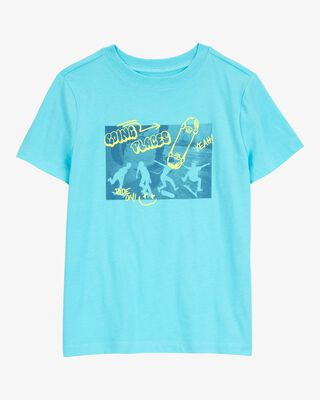 Kid Surf Short-Sleeve Graphic Tee - Turquoise 