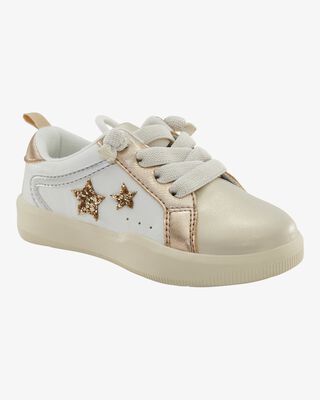 Product image 1 of Toddler Metallic Star Sneakers - Gold