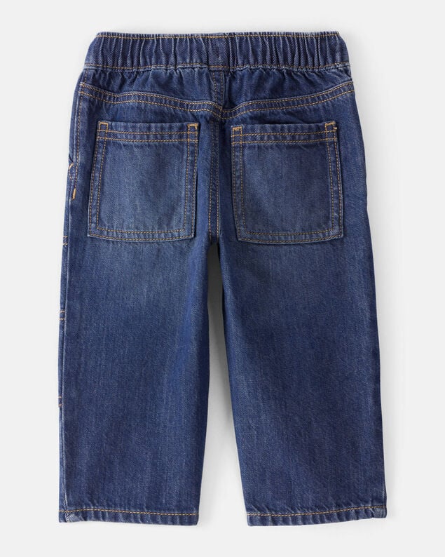Product image 2 of Baby Boy Denim Pull-On Jeans - Medium Wash