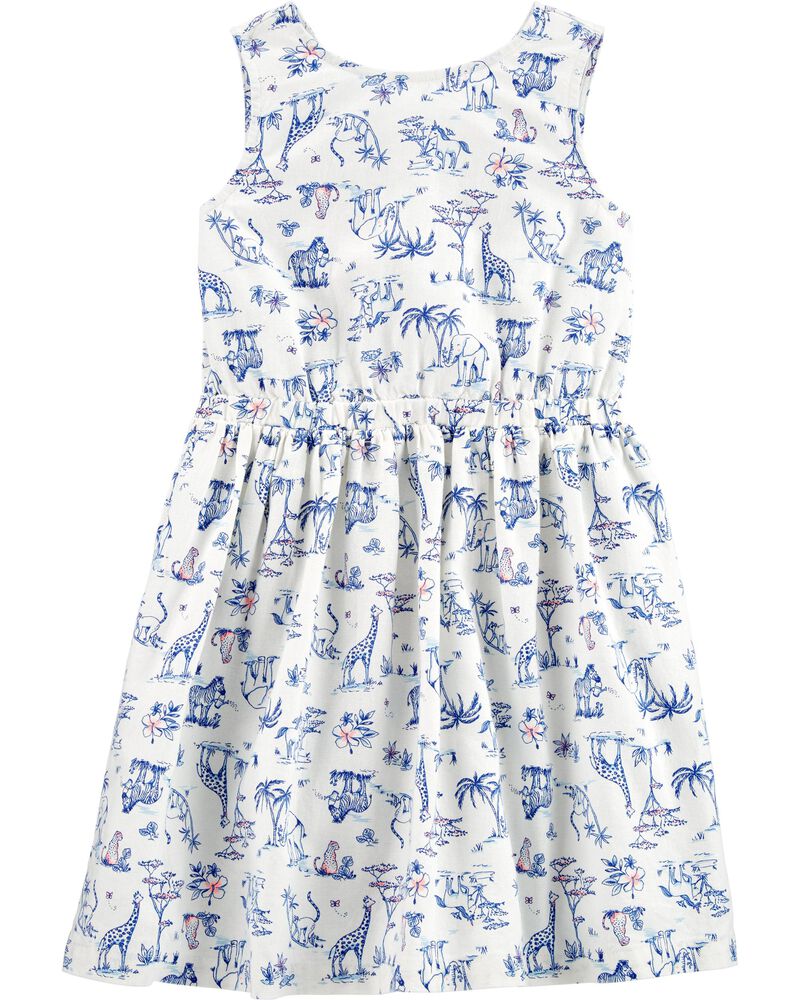 Safari Animal Linen Dress Carters Com