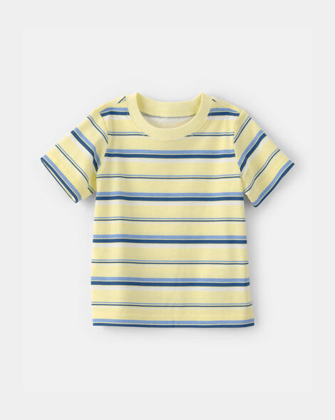 baby striped t-shirt - yellow/blue