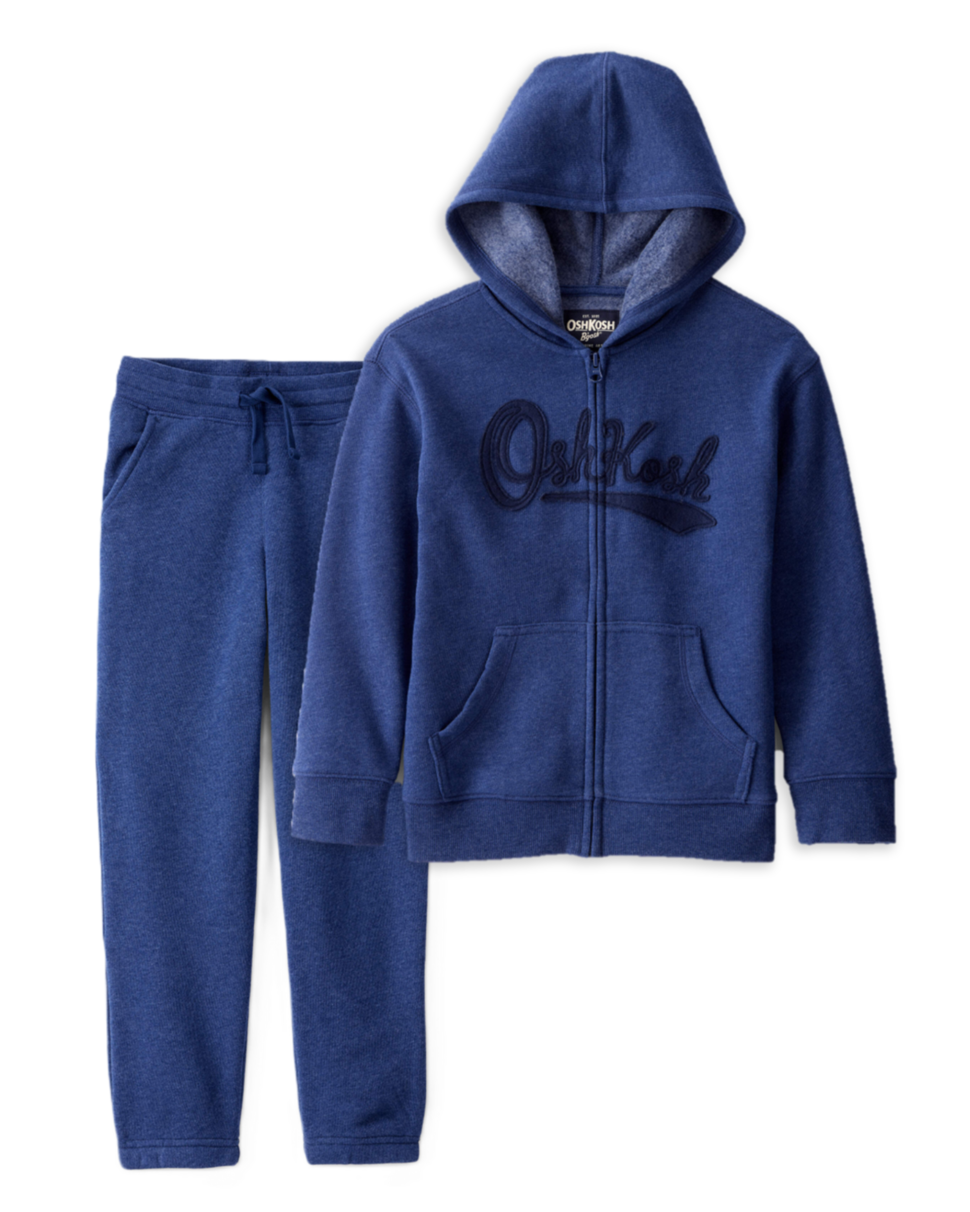 Boys 2-Piece Daydream Fleece Zip Jacket & Joggers Set - Blue