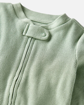 Product image 2 of Baby Organic Cotton Rib Sleep & Play Pajamas
