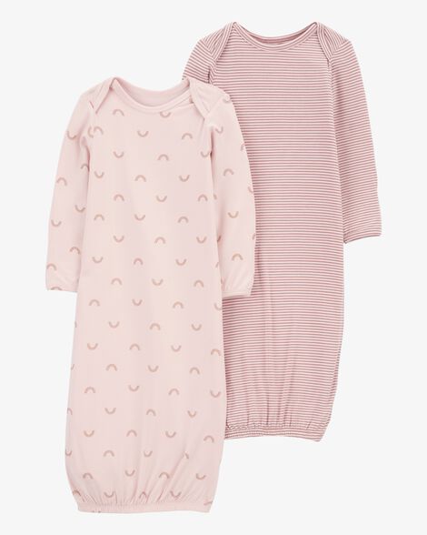  Product image 1 of Baby Rainbow 2-Pack PurelySoft Sleeper Gowns