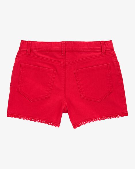  Product image 2 of Kid Iconic Eyelet Shorts - Red