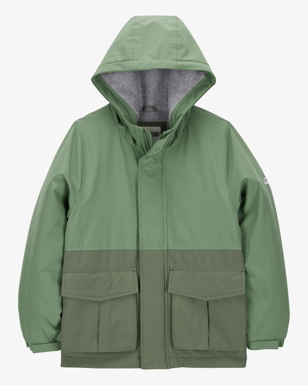 Product image 1 of Boys Midweight Color Block Jacket - Green